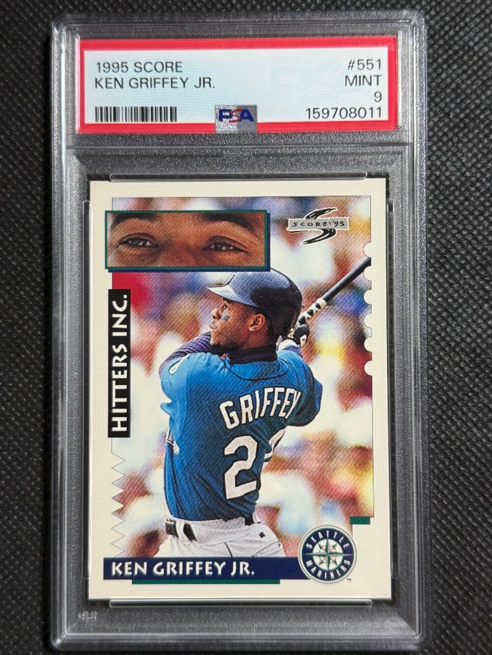 1995 SCORE #551 KEN GRIFFEY JR. SEATTLE MARINERS HOF PSA 9 MINT